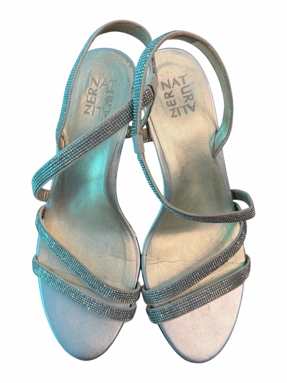 Naturalizer Silver Strappy Women’s Dress Shoes Sz9.5
